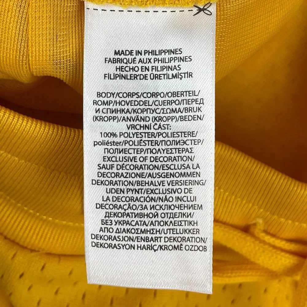 Polo Ralph Lauren Shorts Men XL Yellow Polo Track Team 067 Mesh Pockets NWT $110